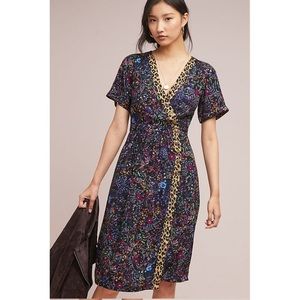 NWT Anthropologie Maeve Claudia Printed Wrap Dress